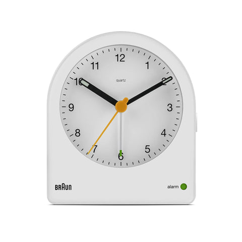 Braun BC-22 Classic Alarm Clock, White